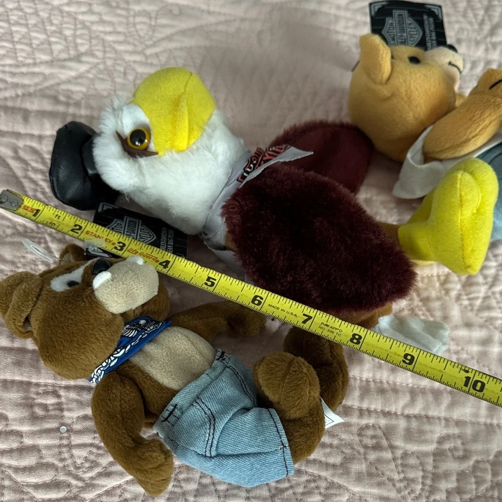 Harley-Davidson Plush Toy Trio - Brown, Yellow, Black - Picture 8 of 8